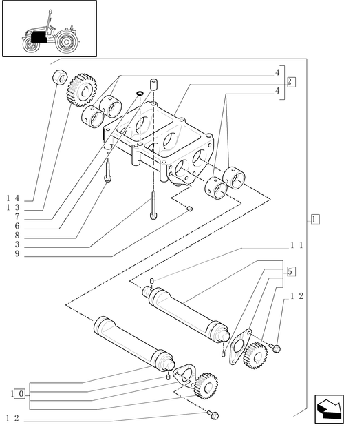 T3040-0.10.5/01 - DYNAMIC BALANCER, GEARS & SHAFTS (T3040)