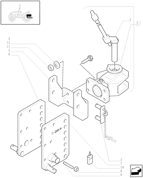 T3040-1.89.0[02] - REAR HITCH AND RELEVANT PARTS
