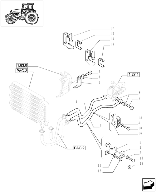 TL90A-1.27.7[01] - (VAR.271-272-274-276-296) (HI-LO) AND SYNCHRONIZED REVERSING GEAR - 30-40 KM/H - HEAT EXCHANGER