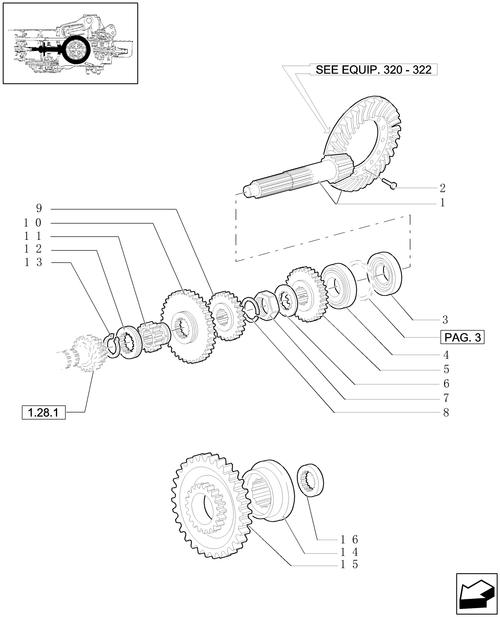 TL90A-1.32.1[01] - CENTRAL REDUCTION GEARS - SLOW SPEED DRIVEN GEAR