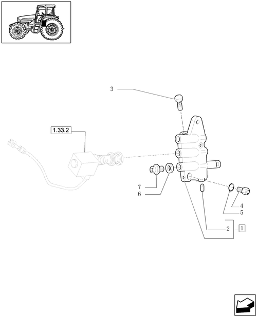TL90A-1.33.2/04 - (VAR.271-272-274-276-296) (HI-LO) AND SYNCHRON. REVERSING GEAR - 30-40 KM/H - CONTROL VALVE