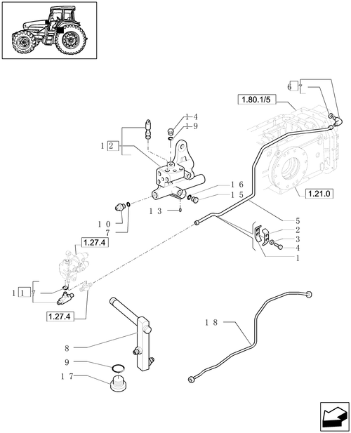 TL90A-1.33.2/05 - (VAR.274) (HI-LO) AND SYNCHRONIZED REVERS. GEAR - 40 KM/H HYDR. PTO.- (4WD) - SOLENOID VALVE SUPP.