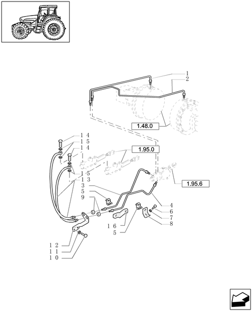 TL90A-1.68.5 - BRAKE PIPING - 2 WD