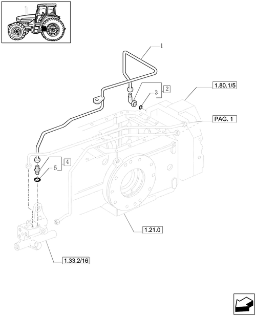 TL90A-1.80.6/03[02] - (VAR.727) SYNCHRO MESH GEARED POWER TAKE -OFF  540 RPM - PIPES