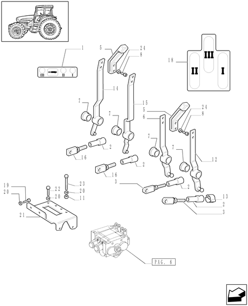 TL90A-1.82.7/04[04] - (VAR.368) TWO  SIMPLE DOUBLE EFFECT DISTRIBUTOR (KONTAK) - CONTROL LEVERS - D5631