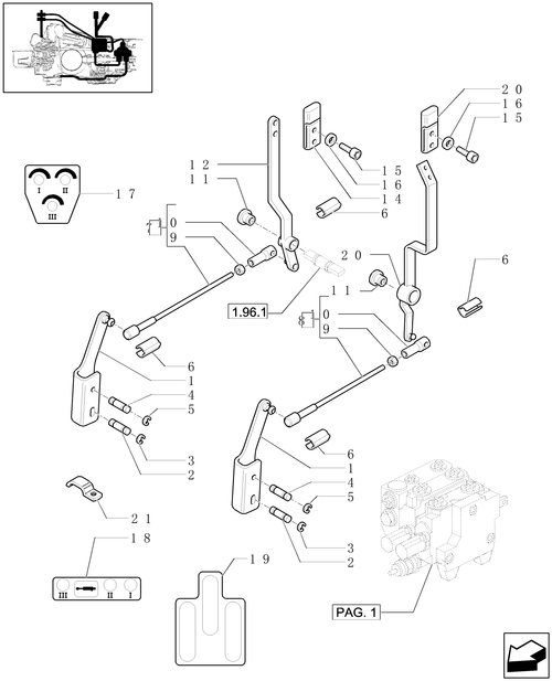 TL90A-1.82.7/07[04] - (VAR.411) TWO CONTROL VALVES  (BOSCH) W/CAB - LEVERS AND KNOBS
