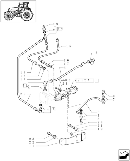 TL90A-1.82.7/17[01] - (VAR.418) TRAILER BRAKE VALVE (WITH DISTRIBUTOR BOSCH)  ITALY - HYDRAULIC VALVES