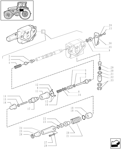 TL90A-1.82.7/21F - 1CONTROL VALVE + 1W/FLOAT + 1W/FLOAT AND KICKOUT - PARTS - D5631