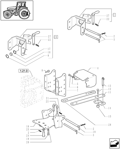 TL90A-1.89.3/04 - (VAR.893) HOOK FOR SEMI-TRAILER