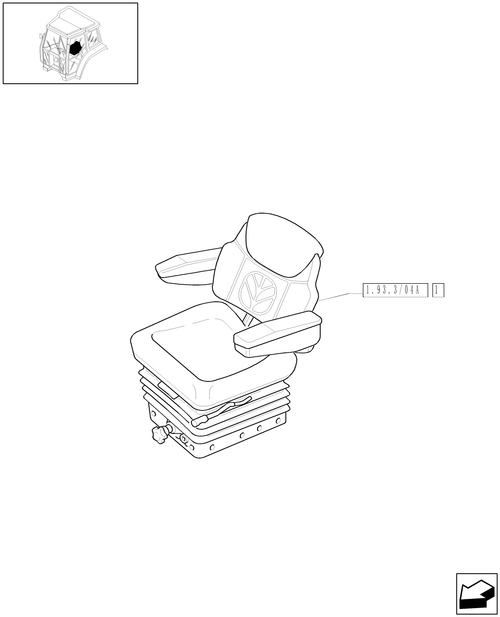 TL90A-1.93.3/04 - (VAR.852) SEAT (LESS CAB)