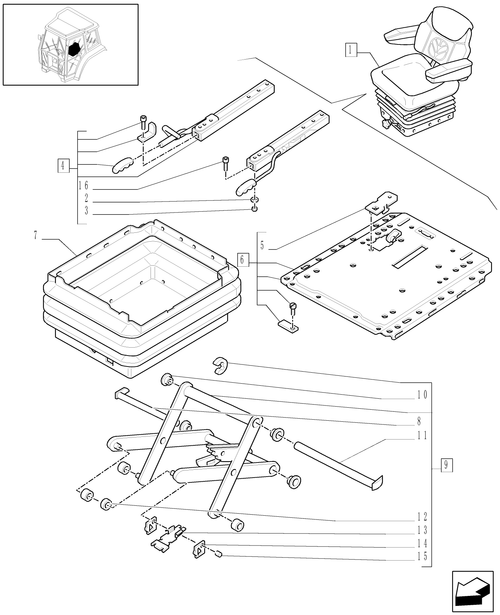TL90A-1.93.3/01B[03] - (VAR.007-039-275-279-650) - SEAT & PARTS (W/CAB)