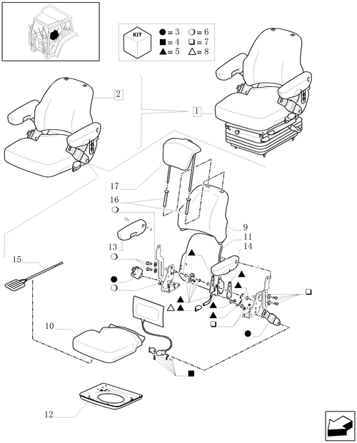 TL90A-1.93.3/03A[01] - (VAR.859) SEAT (W/CAB) - BREAKDOWN - C5538