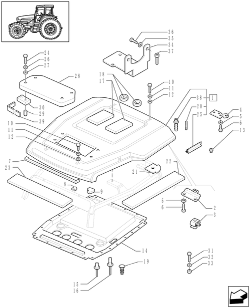 TL90A-1.94.0 - CAB - ROOF & PARTS
