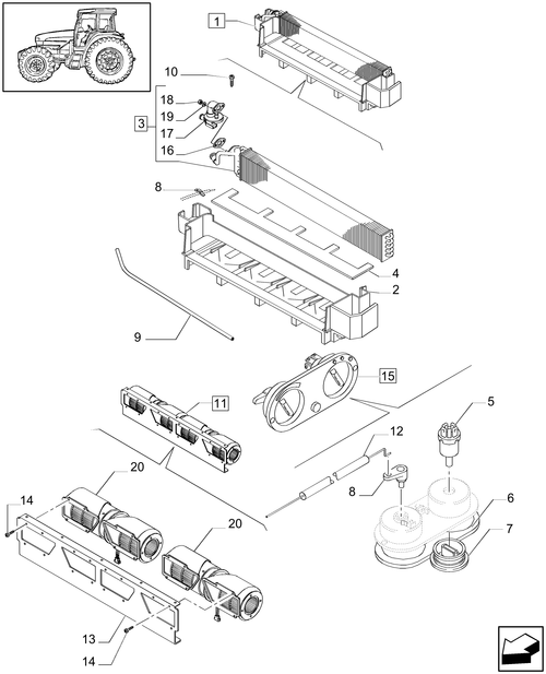 TL90A-1.94.2/  A - CAB - HEATING, PARTS