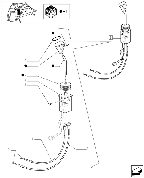 TL90A-1.96.2/01A - (VAR.186/1-368/1-389/1-393/1-738/1) JOYSTICK -  BREAKDOWN