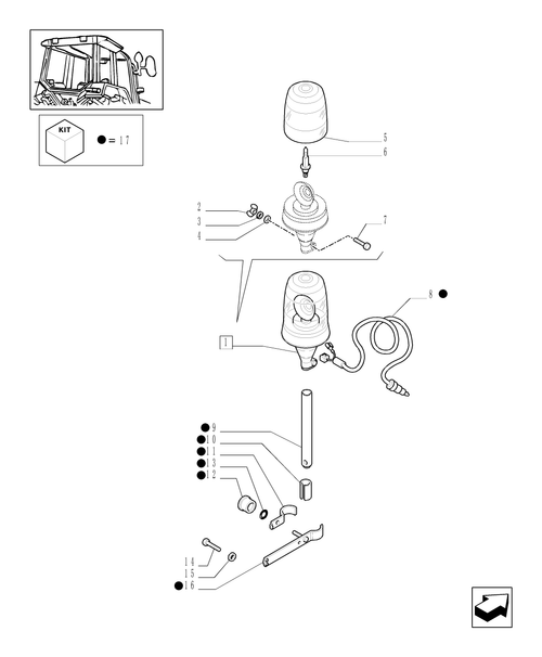 TL100A-1.92.762 - (VAR.762) ROTARY BEACON