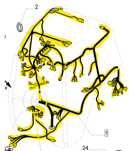 87539098 Rear Main Wire Harness