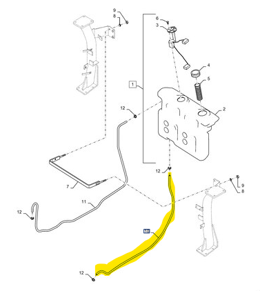 MT40340255 FUEL HOSE