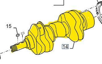 MT40265563 CRANKSHAFT