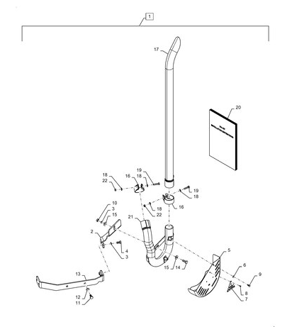 731172012 DIA Updraft Exhaust Without Loader Kit