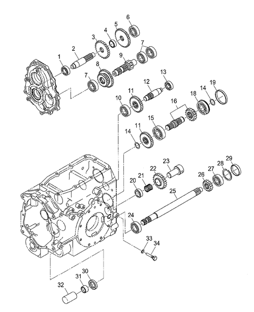 TZ18DA (2006)-03.07 - MID PTO GEARS 4WD, W/ HST