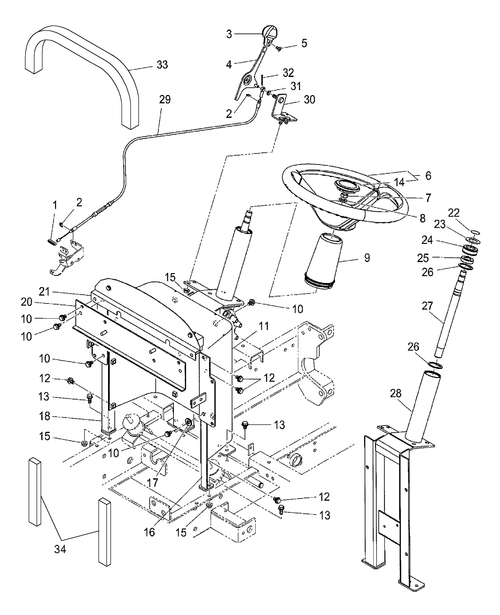 TZ18DA (2006)-04.04 - STEERING, STEERING COLUMN & HAND THROTTLE