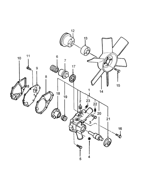 TZ24DA-01.06 - WATER PUMP & FAN