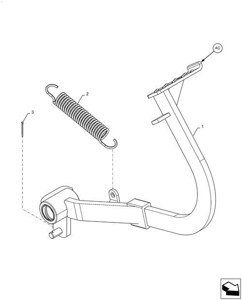Diagrams of all the parts for the Workmaster 50-18.110.AC[01] - CLUTCH, CONTROL MECHANISM at BRIM:Parts.
