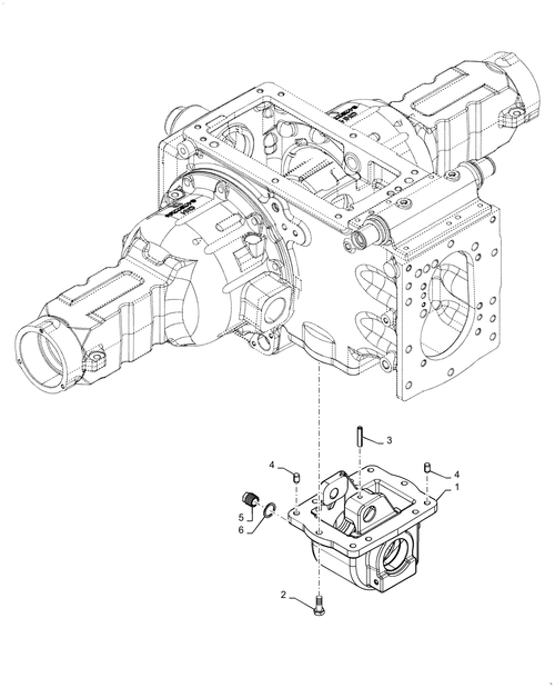 Diagrams of all the parts for the Workmaster 50-25.400.AM[04] - FRONT AXLE, PTO, 4WD, (TT3040) at BRIM:Parts.