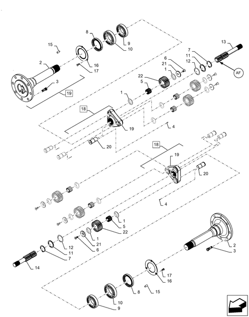 Diagrams of all the parts for the Workmaster 50-27.120.AF[02] - FINAL DRIVE, PLANETARY at BRIM:Parts.