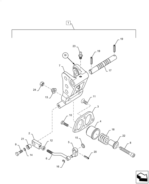 Diagrams of all the parts for the Workmaster 50-35.100.AB[06] - HYDRAULIC POWER LIFT, TOP FILL... at BRIM:Parts.