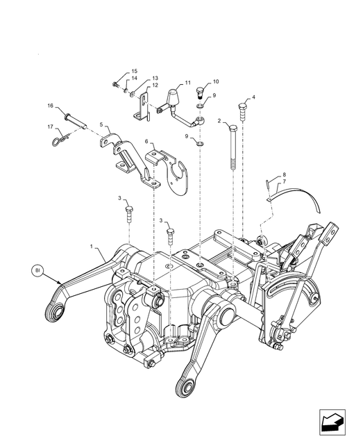 Diagrams of all the parts for the Workmaster 50-35.100.AP[07] - HYDRAULIC LIFT ASSY, W/ FCV & RVO at BRIM:Parts.