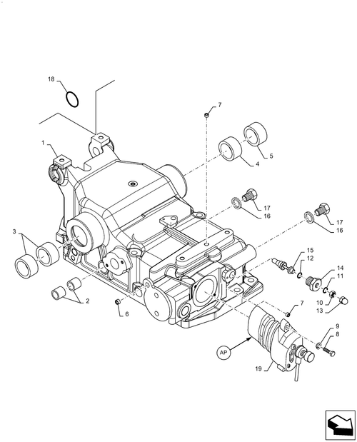 Diagrams of all the parts for the Workmaster 50-35.100.AP[36] - HYDRAULIC LIFT ASSY, GROUP TANK... at BRIM:Parts.