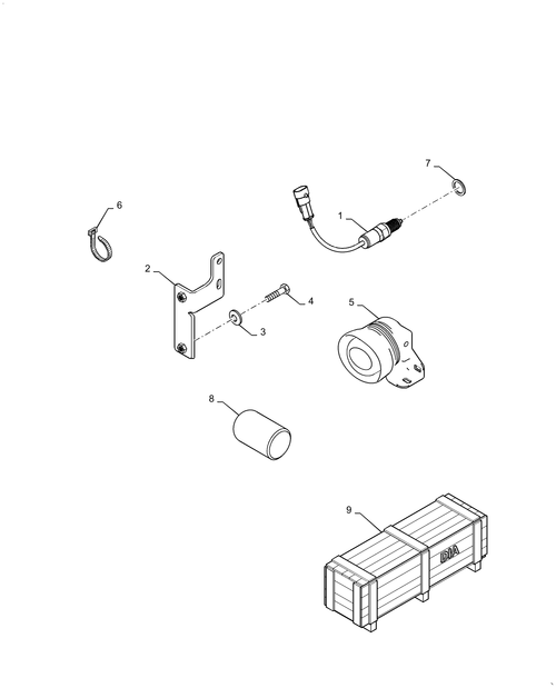 Diagrams of all the parts for the Workmaster 50-88.100.55[01] - DIA KIT, BACKUP ALARM at BRIM:Parts.