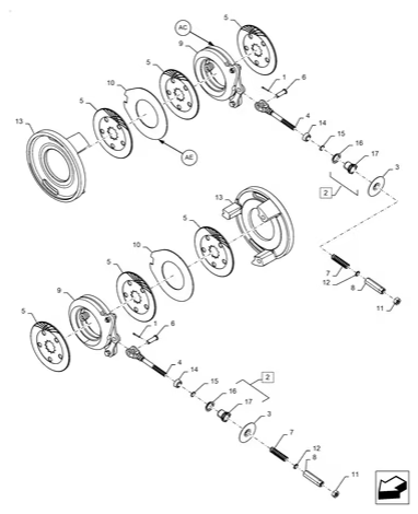 Workmaster 50-33.120.AC[03] - TRANSMISSION BRAKE, ASN FR5492829