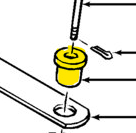 SBA355740185 BUSHING, RUBBER