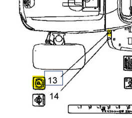 SBA390198361 DECAL - Parking Brake
