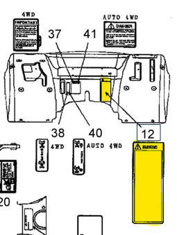 SBA390198380 DECAL - WARNING Before  Starting