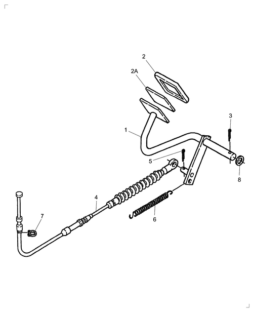 TC30 02-09B02 THROTTLE CONTROLS, FOOT
