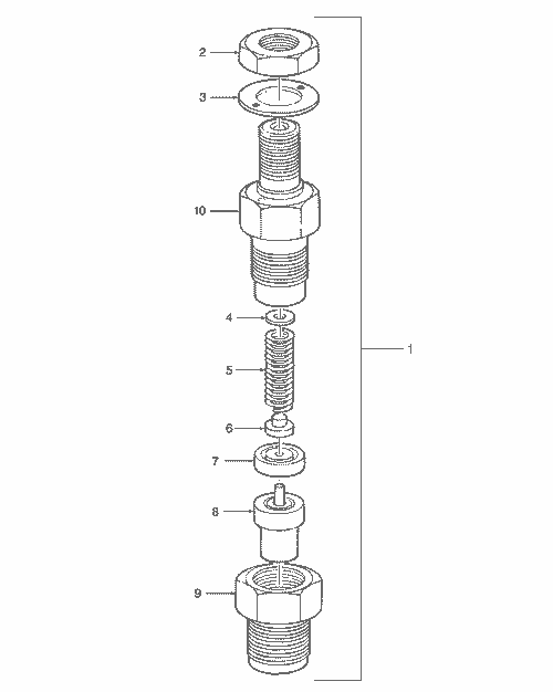 TC30 02-09C03 FUEL INJECTOR ASSY.