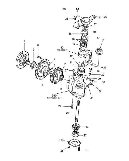 TC30 06-03B03 FINAL REDUCTION GEARS, W/FWD