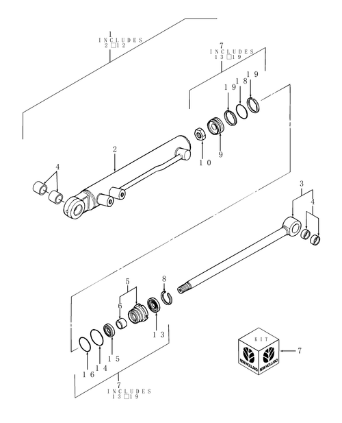 TC30 06-03C04 POWER STEERING CYLINDER ASSY. W/FWD