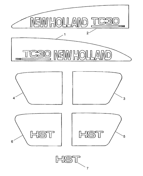 TC30 13-16A04 DECALS, IDENTIFICATION
