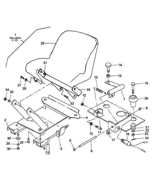 TC30 16-13A02 SEAT BRACKET - SN HK30001 & ABOVE