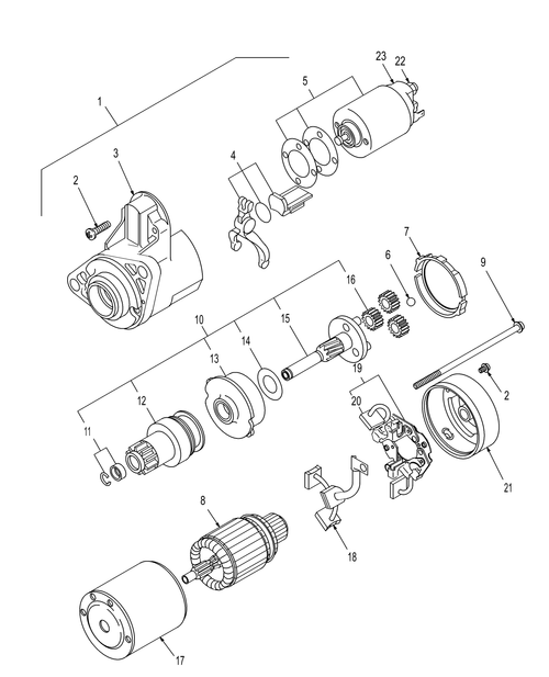 TC29DA 01-01.10 STARTING MOTOR