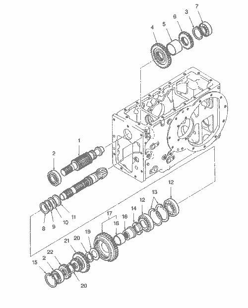 TC29DA 03-03.11 REAR TRANSMISSION GEARS, W/9 X 3