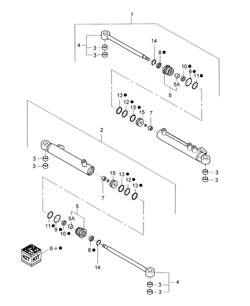 TC29DA 04-04.10 POWER STEERING CYLINDER, W/SUPER STEER