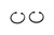 300645 RING, SNAP [PKG of 2]