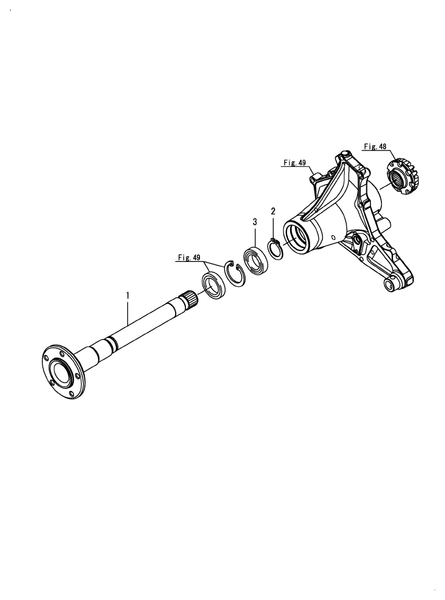 SA221 - REAR AXLE SHAFT