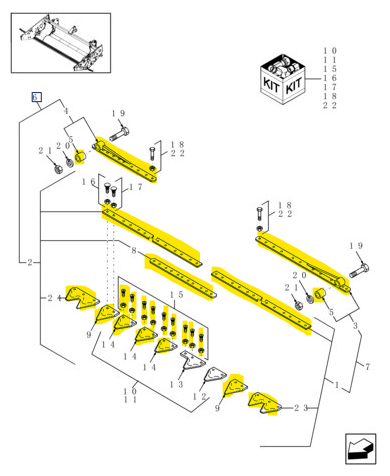 86616713 Windrower Knife Assembly